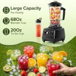 Powerful Kitchen Blender with 68oz Pitcher and Cup