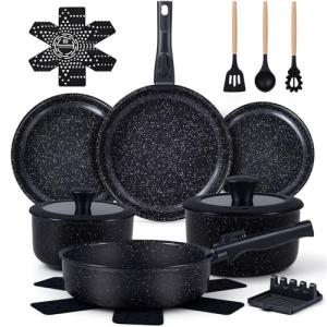 Ammeloo 21-Piece Non-Stick Pots and Pans Set