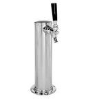 Chrome Draft Beer Kegerator Tower - Single Tap