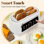 Tesslux Touch Screen 4-Slice Toaster - White