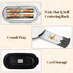 Tesslux Touch Screen 4-Slice Toaster - White