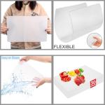 ZENFUN 30 Pack Flexible Plastic Cutting Board Mats