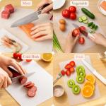 ZENFUN 30 Pack Flexible Plastic Cutting Board Mats