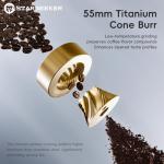 Electric Coffee Grinder with Titanium Burrs