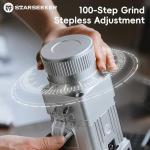 Electric Coffee Grinder with Titanium Burrs