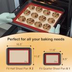 Hotec Silicone Baking Mats – Non-Stick 3 Pack