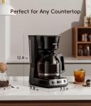 Ecozy 12-Cup Programmable Coffee Maker with Grinder