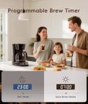 Ecozy 12-Cup Programmable Coffee Maker with Grinder