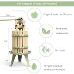 EJWOX Manual 1.6 Gallon Fruit and Wine Press