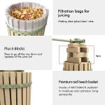 EJWOX Manual 1.6 Gallon Fruit and Wine Press