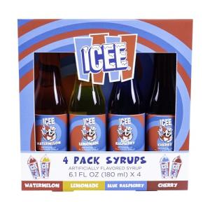 ICEE Slushie Syrups Variety Pack - 4 Flavors
