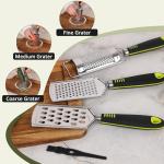 Mini Handheld Cheese Grater and Zester Set