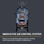 Char-Broil 16" Bullet Charcoal Smoker, Black