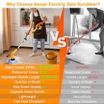 Electric Spin Scrubber with 8 Brush Attachments