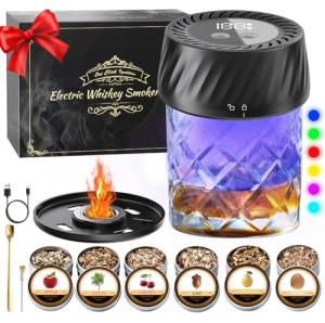 Electric Whiskey Smoker Kit with Built-in Lighter