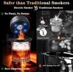Electric Whiskey Smoker Kit with Built-in Lighter