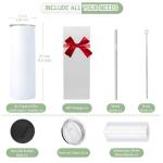 Kocdam 20oz Stainless Steel Sublimation Tumblers - 8 Pack