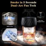 Electric Whiskey Smoker Kit with Built-in Lighter