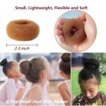 Mini Hair Bun Maker for Kids, 6 Pack