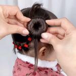 Mini Hair Bun Maker for Kids, 6 Pack
