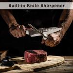 16-Piece Kitchen Knife Set with Sharpener and Block