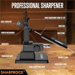 SHARP ROCK Professional Knife Sharpener with 7 Whetstones