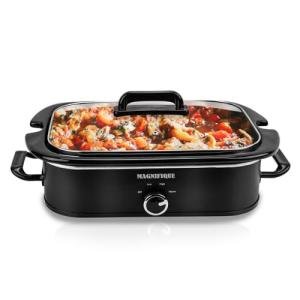 4-Quart Slow Cooker with Warm Setting, Black