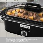 4-Quart Slow Cooker with Warm Setting, Black