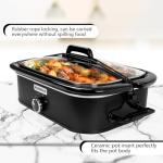 4-Quart Slow Cooker with Warm Setting, Black
