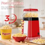 OSTBA Retro Electric Air Popcorn Maker Machine