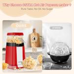 OSTBA Retro Electric Air Popcorn Maker Machine