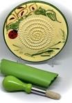 BonCera Premium Ceramic Garlic Grater Set - Ladybug