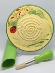 BonCera Premium Ceramic Garlic Grater Set - Ladybug