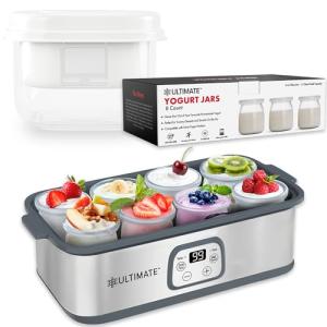 Probiotic Yogurt Maker Bundle with Strainer & Jars