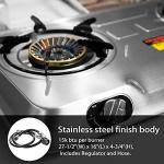 XtremepowerUS Double Burner Propane Stove for Camping