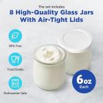 Probiotic Yogurt Maker Bundle with Strainer & Jars