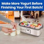 Probiotic Yogurt Maker Bundle with Strainer & Jars