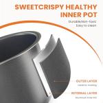 Sweetcrispy 6 QT 12-in-1 Electric Pressure Cooker