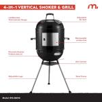 Megamaster 18" Charcoal BBQ Smoker & Grill