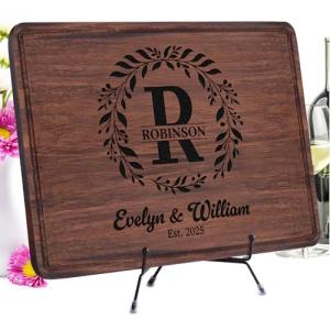 Personalized Engraved Cutting Board for Couples