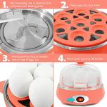 Elite Gourmet Rapid Egg Cooker for 7 Eggs