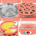 Elite Gourmet Rapid Egg Cooker for 7 Eggs