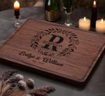 Personalized Engraved Cutting Board for Couples