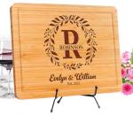 Personalized Engraved Cutting Board for Couples