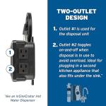 InSinkErator Dual Outlet Air Switch Kit, Satin Nickel