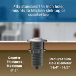 InSinkErator Dual Outlet Air Switch Kit, Satin Nickel