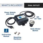InSinkErator Dual Outlet Air Switch Kit, Satin Nickel