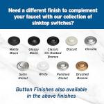 InSinkErator Dual Outlet Air Switch Kit, Satin Nickel