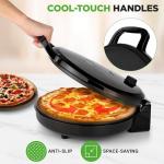 NutriChef 1500W Countertop Pizza Maker - Black