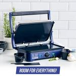 Blue Diamond Nonstick Electric Griddle with Plates
